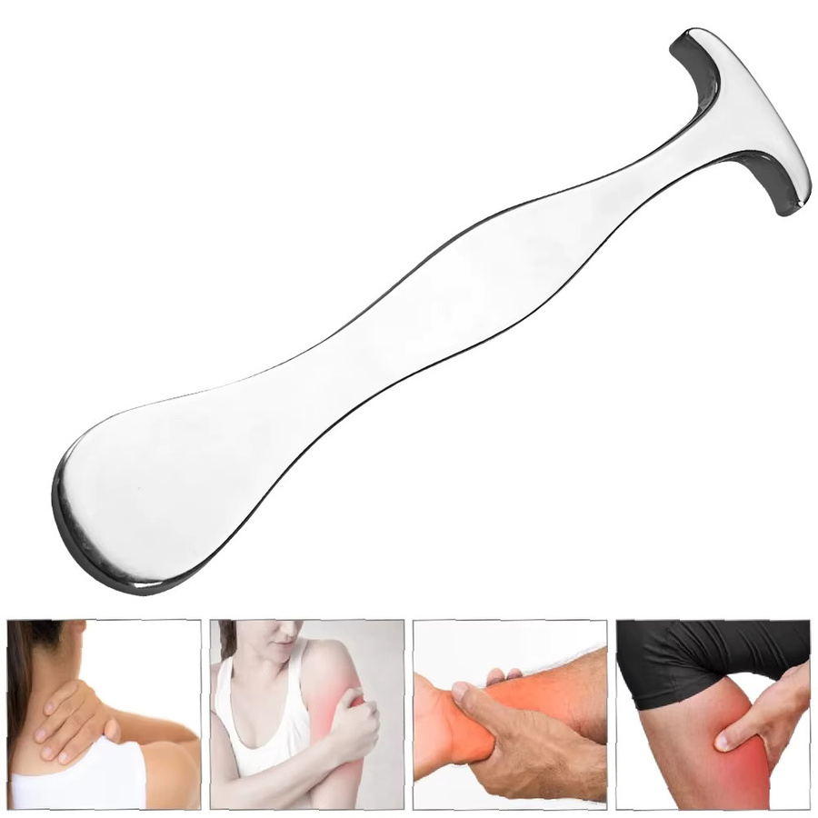 JWWMMJ Gua Sha Schabewerkzeug Edelstahl, Unisex, Körper - Bild 2