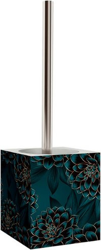 Sanilo Bad-Accessoire-Set Dahlien in Blau und Silber mit Pumpe und freistehender Ausführung - Bild 1