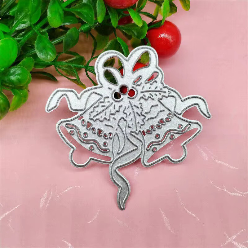 Weihnachten Schneidwerkzeug aus Metall für Scrapbooking und Papierhandwerk, Silberfarbene Stanzform und Prägeschablone - Bild 4