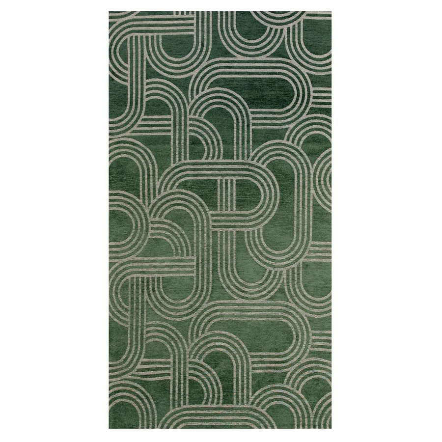 Lola&Moi Teppich Green Dream in Grün mit Muster für Wohnzimmer, Schlafzimmer oder Büro, Breite: 80 cm, Länge: 150 cm - Bild 2