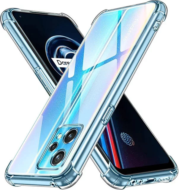 Stoßfeste und waschbare TPU-Handyhülle für Realme 9 Proplus und Narzo 50 Pro in Transparent - Bild 1