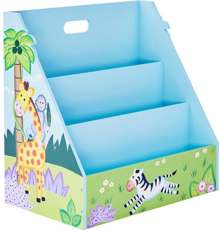 Teamson Kids Kinder Bücherregal Sunny Safari Fantasy Fields aus Holz, Multicolor - Bild 1