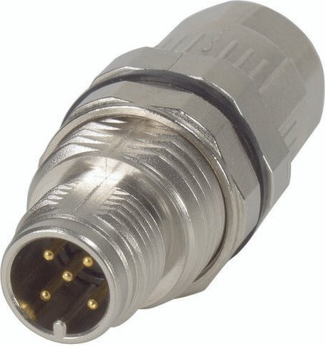 HARTING Kabelsteckverbinder 21038211525, 4-polig, Silber, Kunststoff, Wandmontage - Bild 1