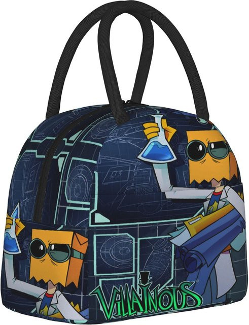 Isolierte Lunchbox von Fancy Style Studio in Blau mit Böse Komödie Merch Design - Bild 1