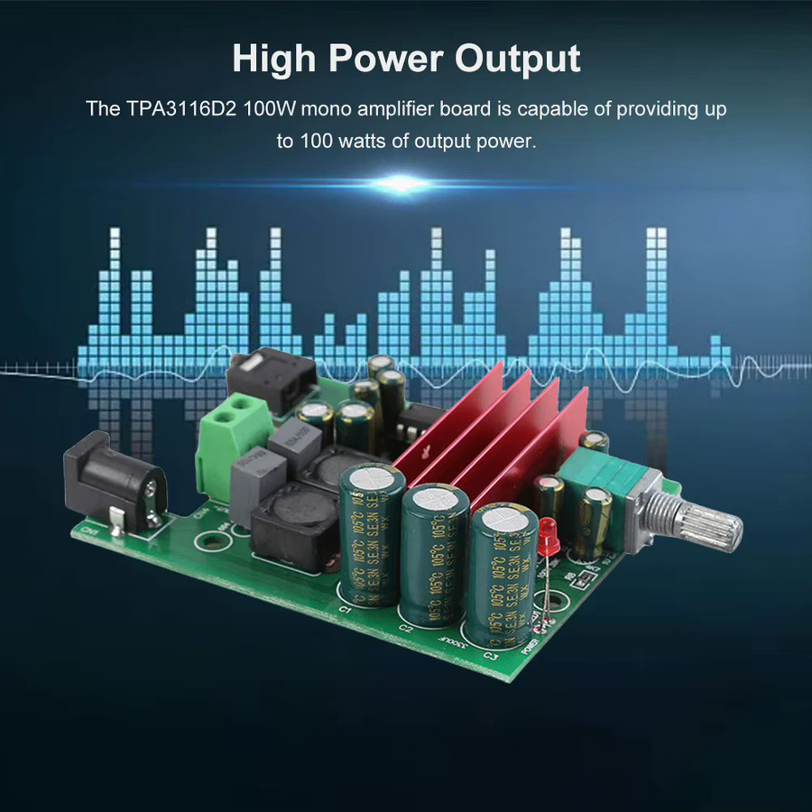 Tpa3116d2 Subwoofer Digitalverstärker Modul mit NE5532 OPAMP für HiFi mit geringer Verzerrung - Bild 2