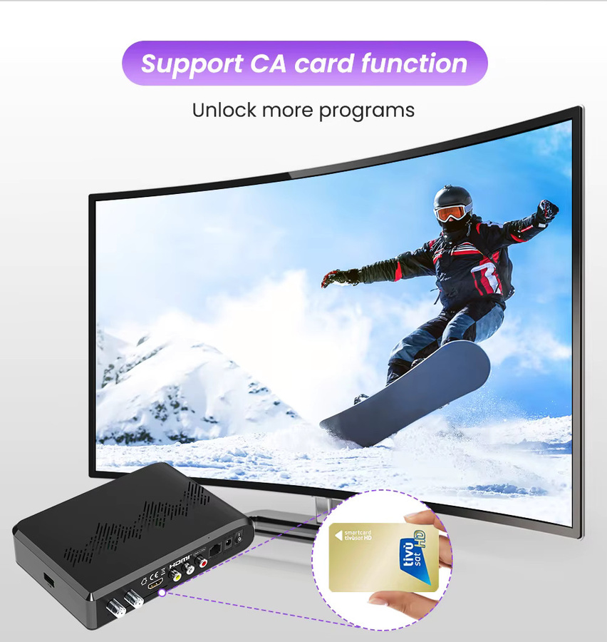 GTMedia Freesat V8 Ultra 4K UHD Satellitenreceiver in Schwarz mit 4GB RAM und DVB-S2X/T2/ISDBT/ATS-C Unterstützung - Bild 3