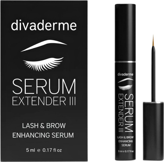 Divaderme Serum Extender III Lash & Brow Enhancing Serum, Peptide, Hyaluronsäure, Biotin, Unisex - Bild 1