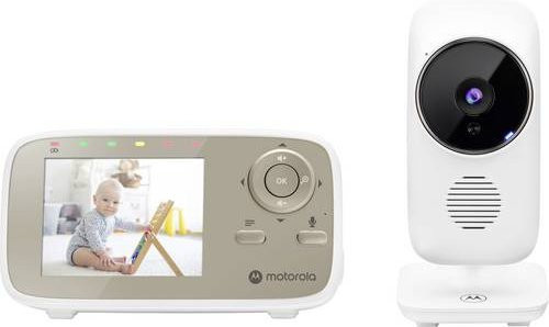 Motorola VM483 Baby-Videoüberwachung mit Kamera, Nachtsicht und FHSS-Technik in Gold und Weiß - Bild 1