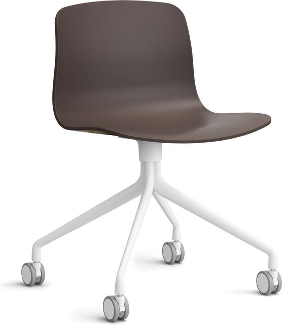 HAY About A Chair AAC 14 Drehstuhl in Purple mit Rollen und mattem Finish - Bild 1