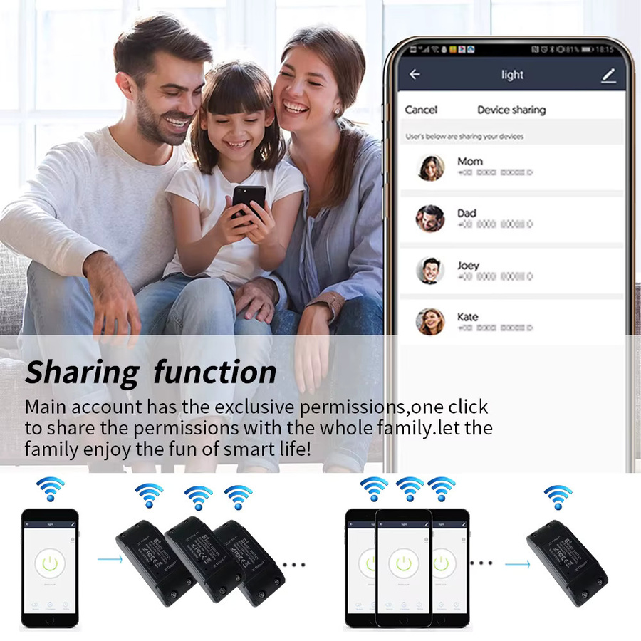 Tuya WLAN Smart Switch Controller mit Timer- und Countdown-Funktion, kompatibel mit Amazon Alexa und Google Assistant über die Smart Life App - Bild 5