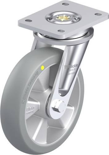 Blickle Schwerlast-Lenkrolle LO-ALTH 200K-AS-CO in Silber/Grau mit Aluminiumrad, Durchmesser: 200 mm, Tragfähigkeit: 800 kg - Bild 1