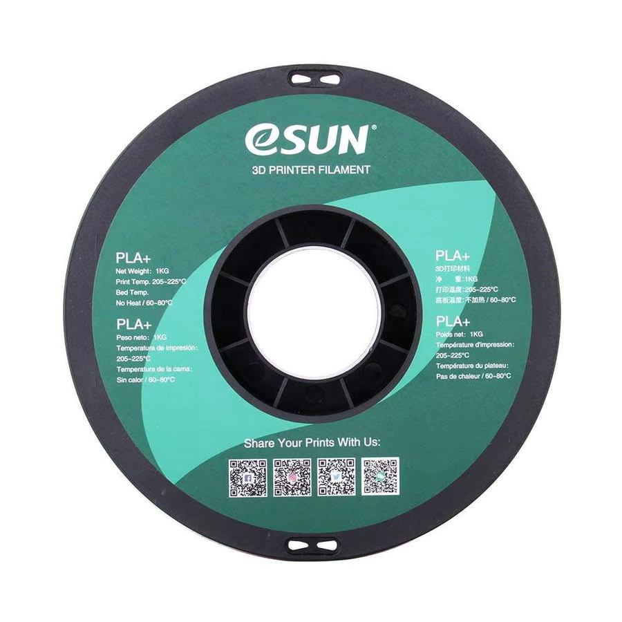 eSUN PLA+ 3D-Drucker-Filament Schwarz, Durchmesser: 1,75 mm, 1 kg Spule - Bild 2