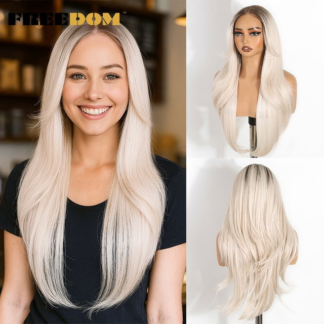FREEDOM Lace-Front-Perücke, synthetisch, Ombre, Damen - Bild 1