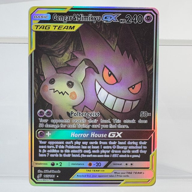 TAKARA TOMY Pokémon Gengar & Mimikyu GX Dark, Einzelfigur, Pappe / Karton - Bild 1