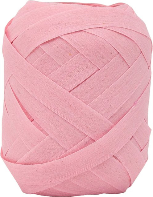GOLDINA Baumwoll-Ringelband in Rosa, Breite: 10 mm, Länge: 12 m - Bild 1