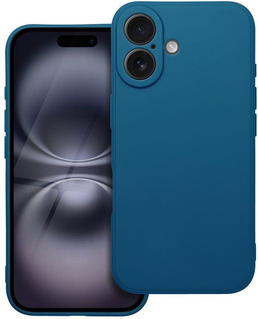 Apple iPhone 16 Hülle OEM Matt Blau - Bild 1