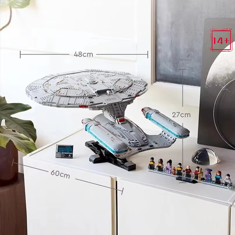 Hot Toys Star Trek Enterprise NCC-1701-D Raumschiff Bausteine Modell, ab 14 Jahren - Bild 4