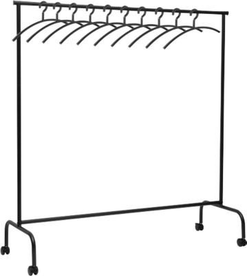 Mobiler Garderobenständer MAUL limbo in Schwarz mit ausziehbaren Seitenarmen und 10 Kleiderbügeln, B: 151 cm, T: 50 cm, H: 156 cm - Bild 1