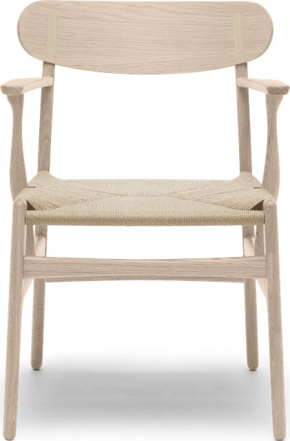 Carl Hansen & Søn CH26 Stuhl mit Stoffbezug in Beige - Bild 1