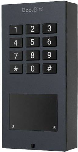 DoorBird Code-Tastatur mit RFID und beleuchteter Tastatur, Aufputz, IP65, Schwarz - Bild 1