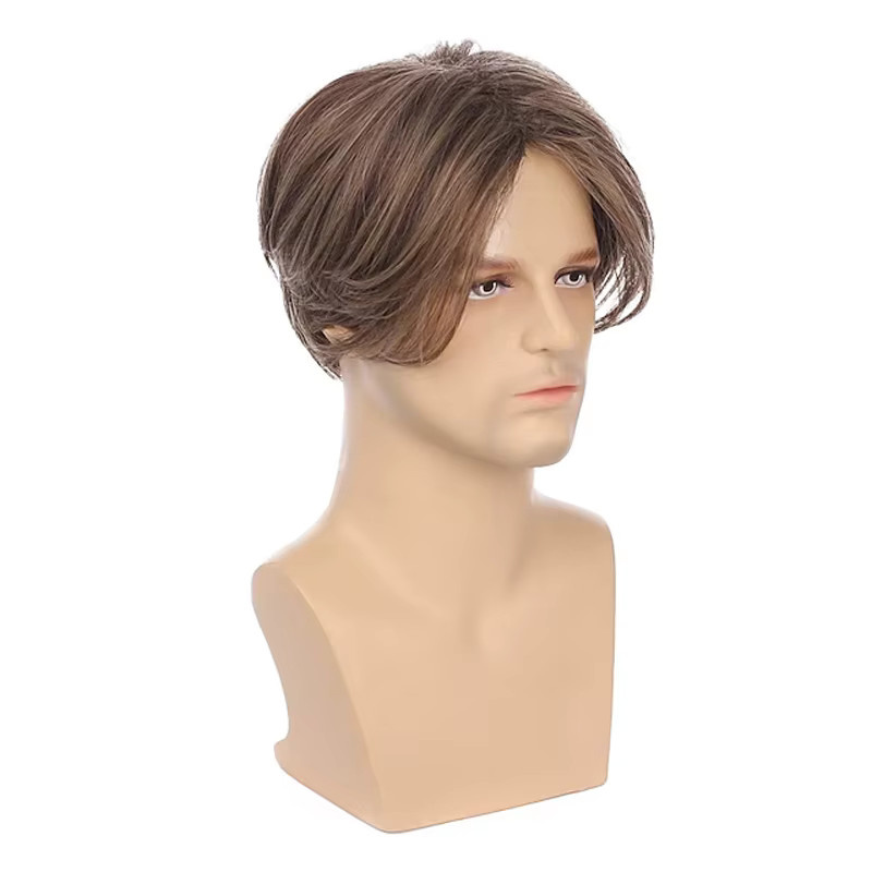 Hairjoy Perücke, synthetisch, kurz, gerade, Mittelteil, Herren - Bild 2