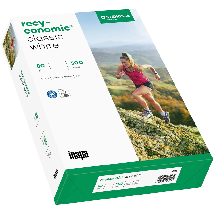 Inapa Recyconomic Classic Universal Papier, Weiß, A3, 80 g/m², 500 Blatt - Bild 1