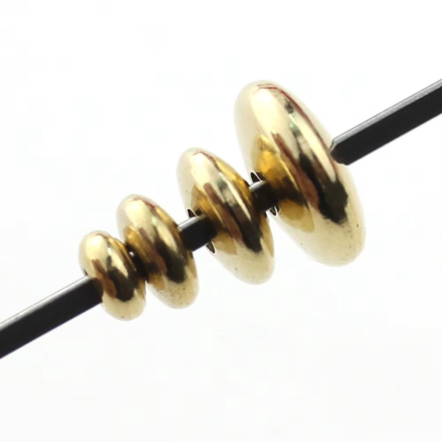 SUMOORL Perlen Messing, Runde Abacus Spacer, Unisex - Bild 1