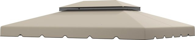 Outsunny Ersatzdach für Pavillon und Partyzelt aus hochdichtem Polyester, Farbe: Beige, B x T: 4 x 3 m - Bild 1