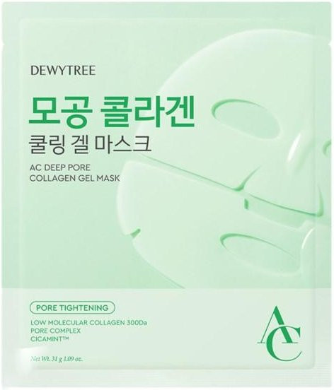 DEWYTREE AC Deep Pore Collagen Gel Maske, 4x 31g, für unreine Haut - Bild 1