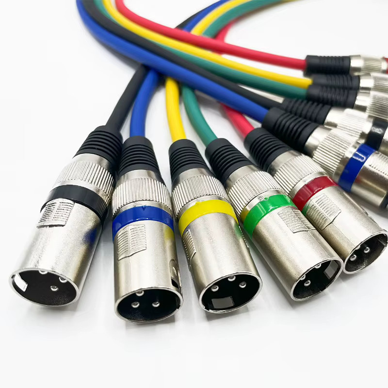 HUALIWEN XLR Symmetrisches Audiokabel Mikrofonkabel Stecker-zu-Buchse in Rot - Bild 2