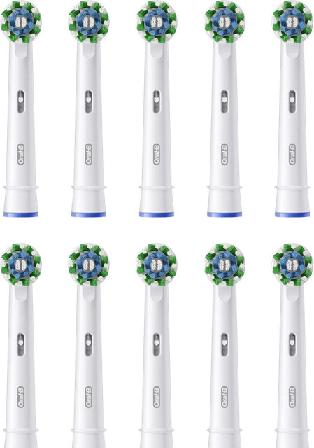 Oral-B Pro Cross Action Zahnbürstenaufsätze, Weiß, 10 Stück - Bild 1