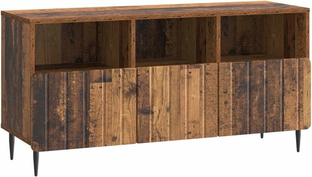 vidaXL TV-Schrank aus Altholz in Braun mit Media-Compartments, B/H/T: 102 x 60 x 34,5 cm - Bild 1