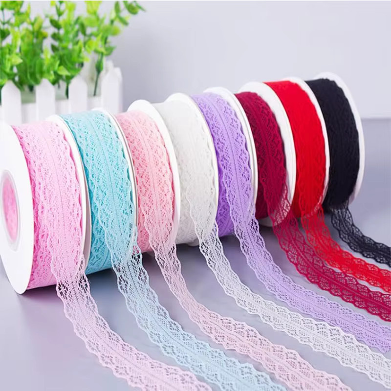 Vintage Spitzenband in Lila mit 3 cm Breite für DIY Bekleidung, Nähen und Dekorationen - Bild 3