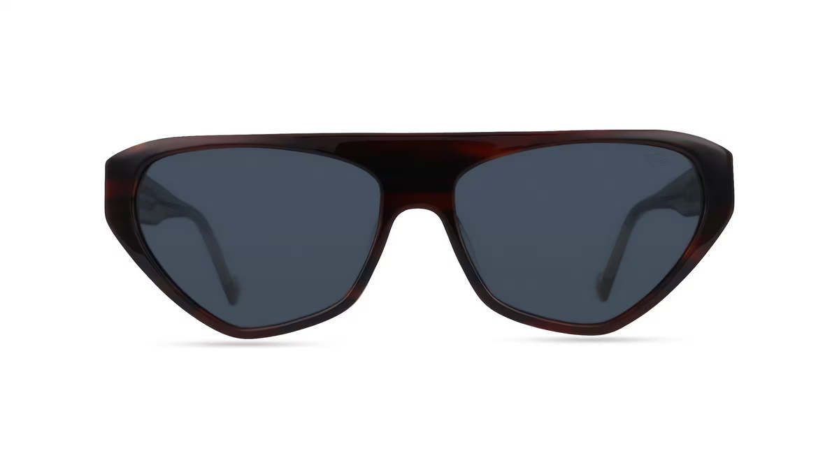 MINI EYEWEAR 746012 Sonnenbrille Damen, Vollrand, oval, Kunststoff, braun, grau - Bild 1