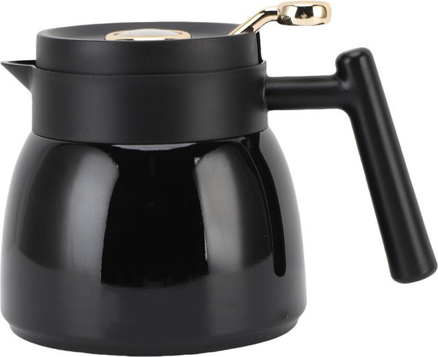 Thermische Teekanne mit Filter von OutsideWorld aus Edelstahl in Schwarz, 880 ml - Bild 1