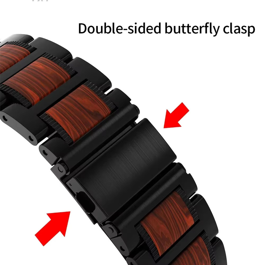 Uhrenarmband Edelstahl, Schwarz, Unisex, für Samsung Galaxy Watch Ultra 47 mm - Bild 3