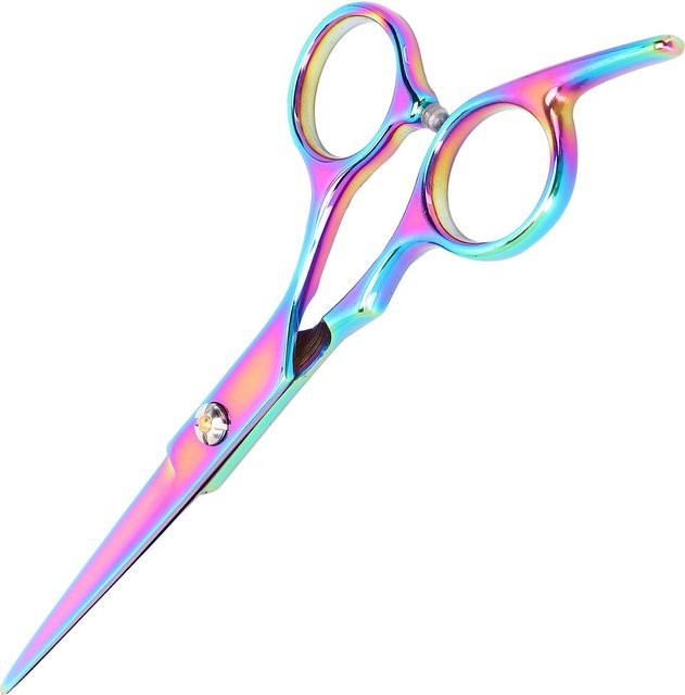 Koogeelife Haarschere, Edelstahl, Blau, Damen - Bild 1