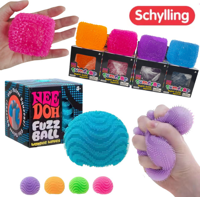NEEDOH Mehrfarbiger Textur-Würfel, Quetschspielzeug, Anti-Stress Spielzeug - Bild 1