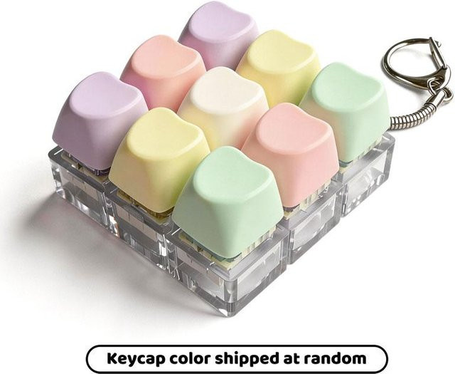 A Family Of Home Textiles Herzform Tastatur Fidget Schlüsselanhänger, ASMR Sensorisches Spielzeug - Bild 1