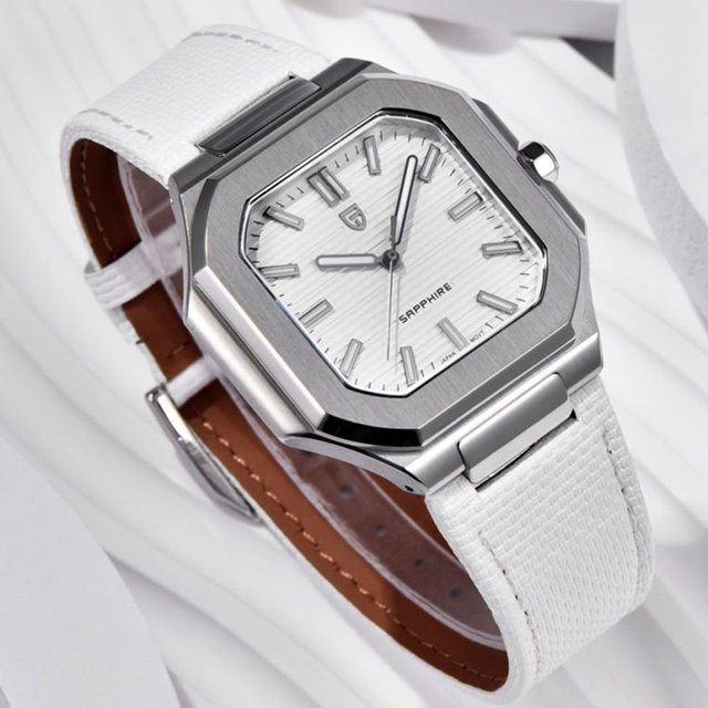 PAGANI DESIGN Armbanduhr Quarz, Edelstahl, Saphirglas, Schwarz, Herren - Bild 1