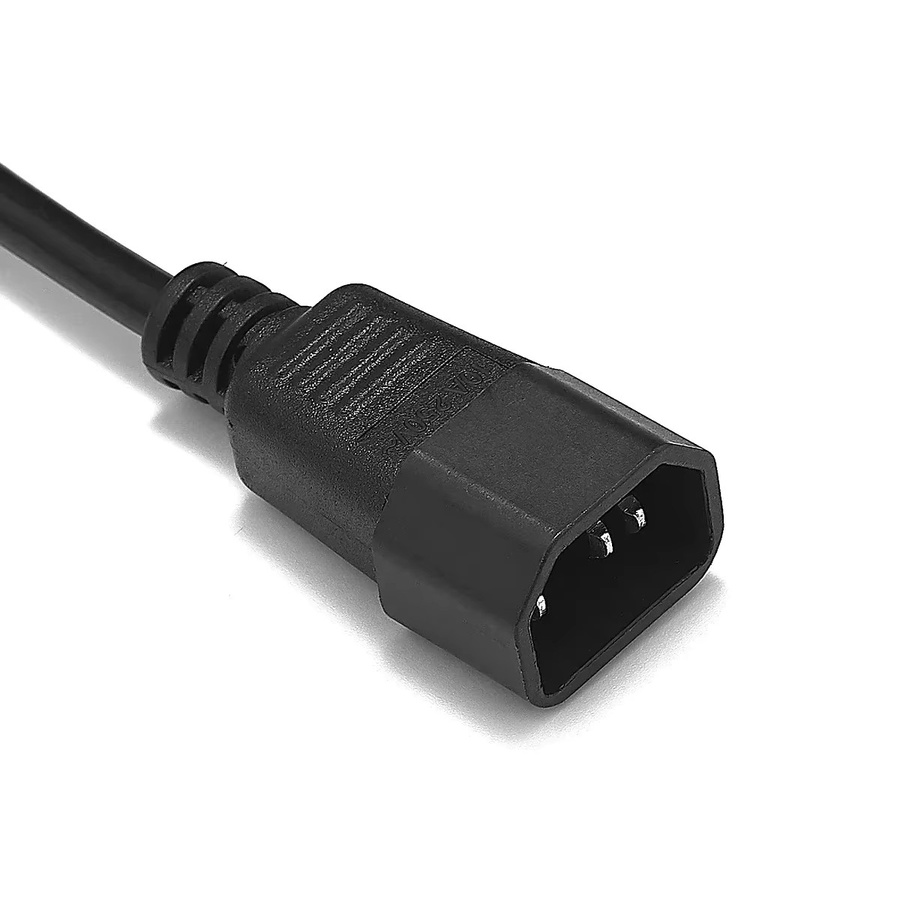 BSN Stromversorgungskabel IEC320 C13 auf C14 in Schwarz - Bild 2