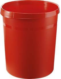 Papierkorb HAN GRIP rund rot, Volumen 18 l, B 23,7 cm x T 31,2 cm x H 35,0 cm - Bild 1