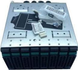 Intel 2U Hot-swap 8x2.5 SAS/NVMe Combo Drive Bay Kit A2U8X25S3PHS mit 2.5 Carrier Panel in Schwarz und Edelstahl - Bild 1