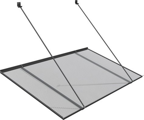 RORO Vordach Coburg in Anthrazit und Grau, Breite: 120 cm, Tiefe: 69 cm - Bild 1