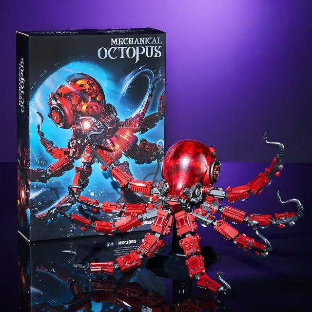 Mechanisches Oktopus Tier Bausteine Set, ab 14 Jahre - Bild 1