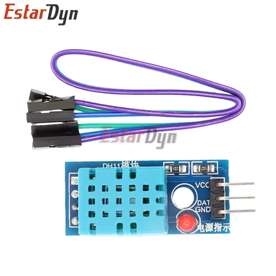 3er-Set Estardyn DHT11 Digitales Temperatur- und Feuchtigkeitssensormodul in Blau für ESP32 ESP8266 und Raspberry Pi - Bild 2