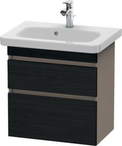 Duravit Waschtischunterschrank DuraStyle in Weiß, wandhängend, 2 Schubladen, B: 58 cm, T: 36,8 cm, H: 61 cm - Bild 1