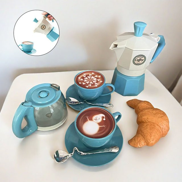 DSUE Kaffeeset Rollenspiel-Simulations-Geschirr, 4/11-teiliges Set - Bild 1