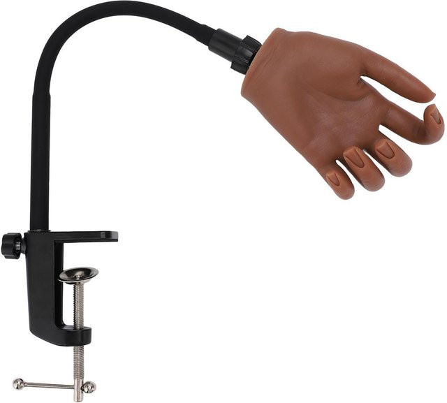 Koogeelife Übungshand für Acrylnägel, Silikon, braun, Unisex - Bild 1
