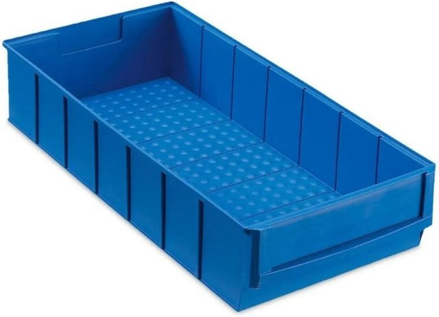 PROREGAL Industriebox 400 B Sichtlagerkasten Sortimentskasten Blau, H x B x T: 40 x 81 x 183 cm, 47 Liter - Bild 1
